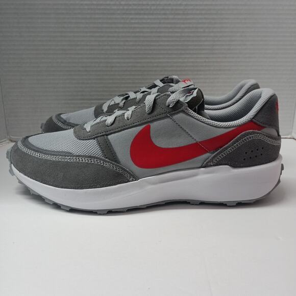 Nike Waffle Nav Men\'s Running Size 11.5 Wolf Gray Red NWOB main image 6